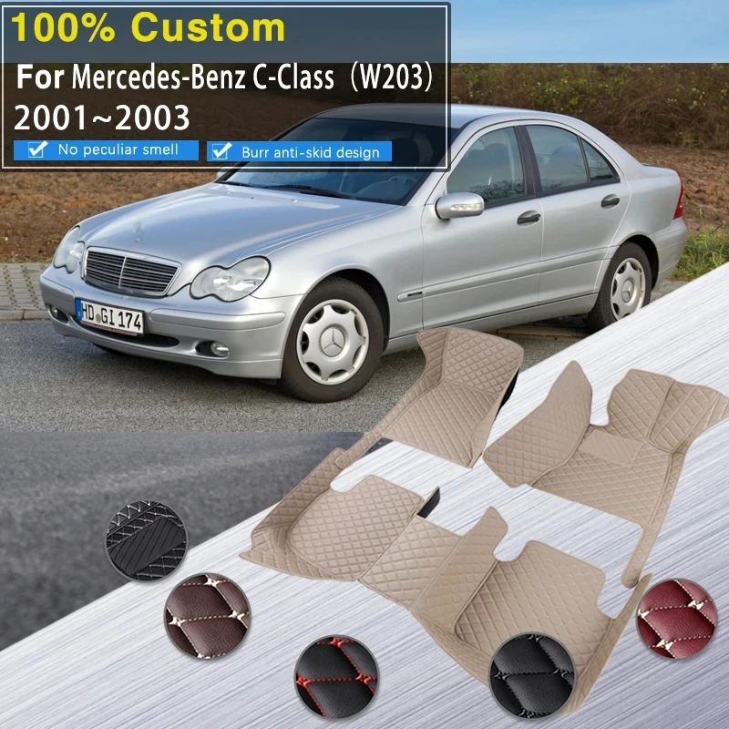 

Floor Mats For Mercedes-Benz C-Class W203 2001~2003 Waterproof Pad Alfombrillas Car Interior Accessories Car Mat Car Accessories