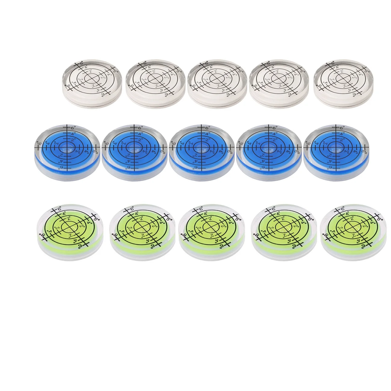 15Pcs 32mm For Spirit Bubble Degree Mark Level Round Circular Measuring Meter Hand Tools Tool Accessories Professional Tools