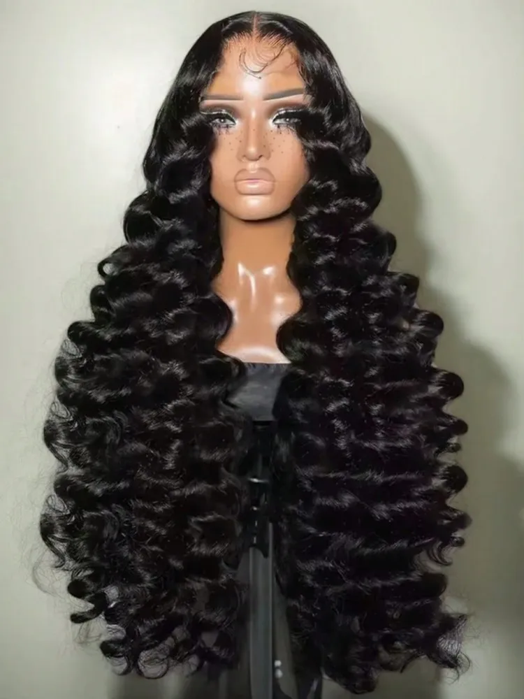 

250 Density Brazilian Curly Body Wave Human Hair Wigs 13x6 Hd Lace Frontal Wig Loose Waves Wig Human Hair With Bleached Knots