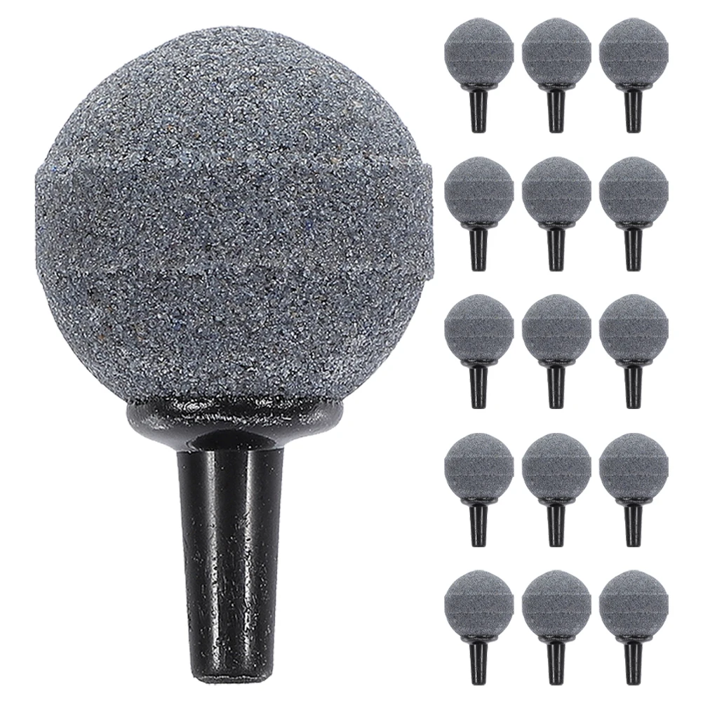 

16 Grey Accessory Bucket Oxygen Stones Air Diffuser Aquarium Equipment Ponds Hydroponic System Oxygenation Aerator