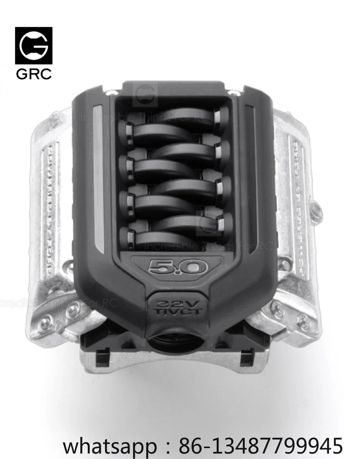 

GRC F11 V8 Simulation Engine Hood Fan Radiator Motor Cooling Fan Simulation 5.0 Engine