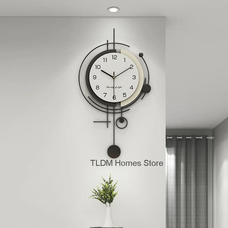 Decoration Free Shiping Wall Clock Pendulum Classic Battery Nordic Wall Watch Silent Creative Reloj De Pared Home Accessories