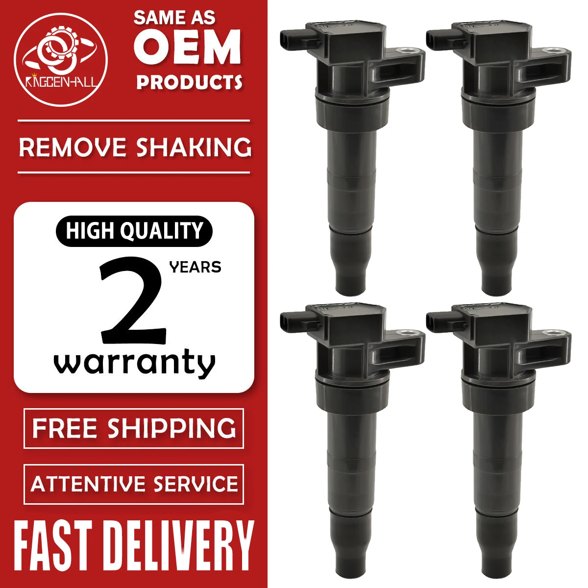 

1/4Pcs Ignition Coil 273013C000 27301-3C000 For Hyundai Kia Veracruz Azera Genesis Santa Fe Sedona Sorento Borrage Mohave