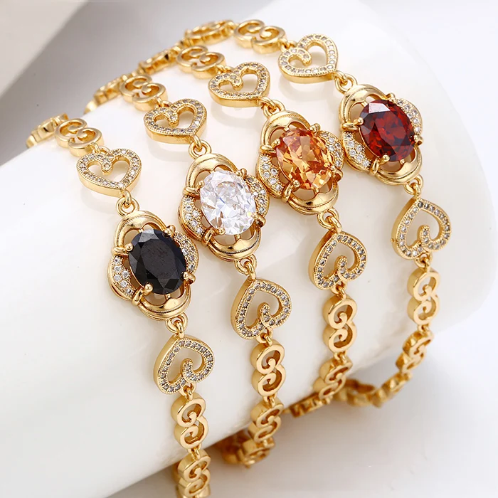 

Guangzhou 18k Gold Bracelet Women, Gold Plated Fashion Women Charm Bracelet