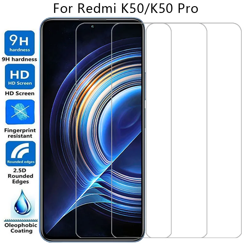 screen protector for xiaomi redmi k50 pro protective tempered glass on redmik50 k 50 50k k50pro 5g film xiomi readmi redme remi