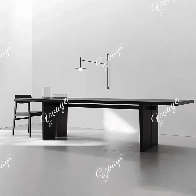 L-J Wood Household Computer Table Large Bedroom Luxury Black Office Computer Table Gaming Study Escritorio Oficina Furniture