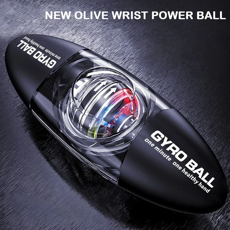 Gyro Ball Colorful LED Light Power Wrist Ball Hand Strengthener Autostart Gyroball Grip Muscle Relax Exerciser Workout Equipment