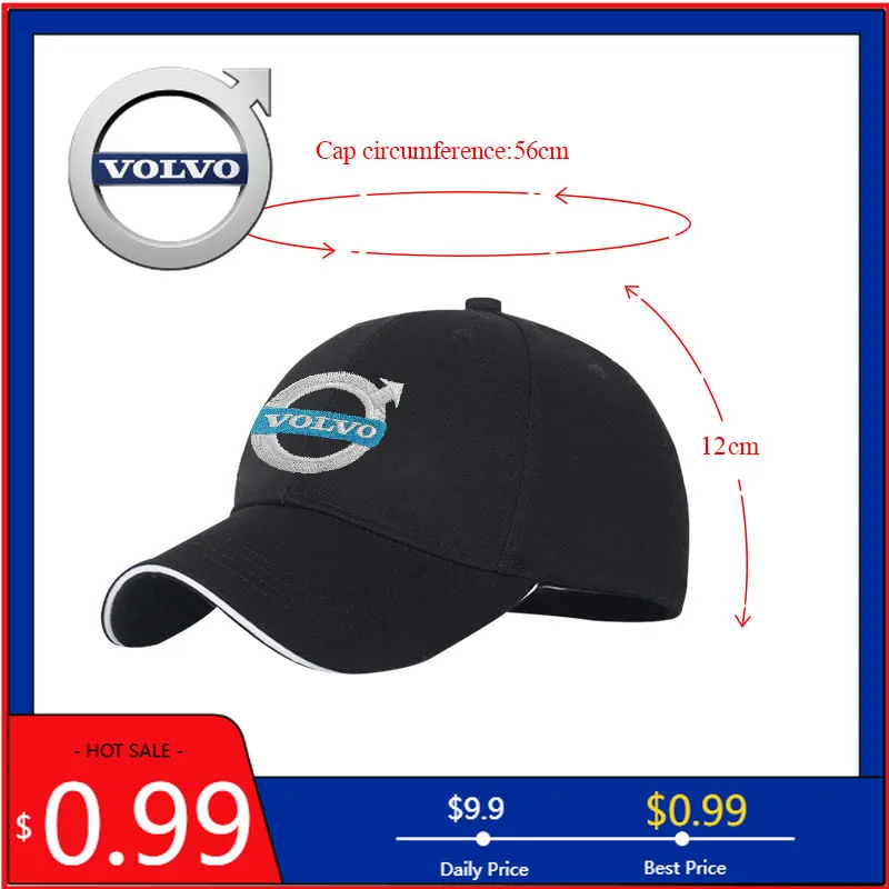 

Стайлинг молдинги модные автомобильные шапки с утиным языком дальнобойщик спорт на открытом воздухе бег регулируемые бейсболки для Volvo Rdesign T6 AWD C