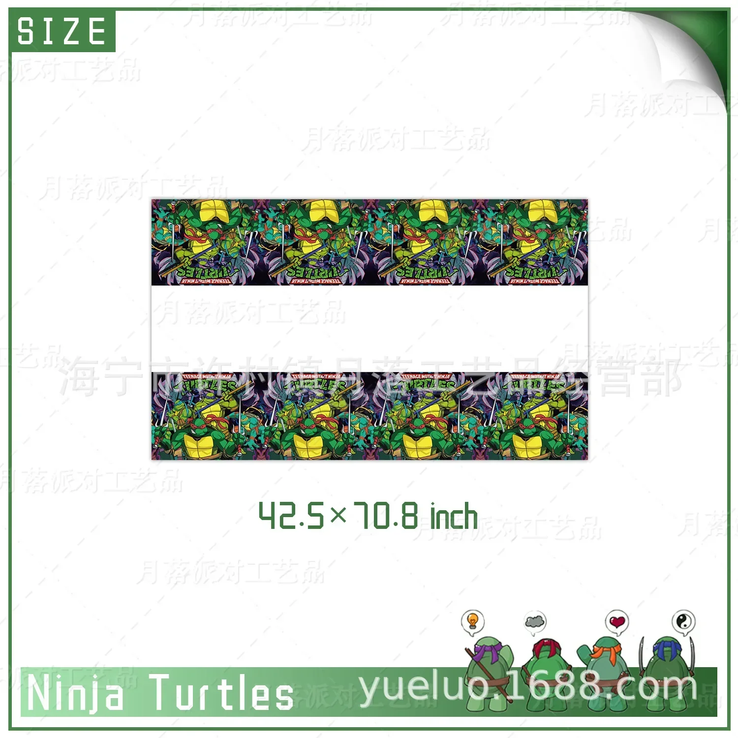 New DIY Anime Ninja turtle Birthday Party Articles Children's Theme Set Decoration Dinner Plate Paper Towels Table kids party