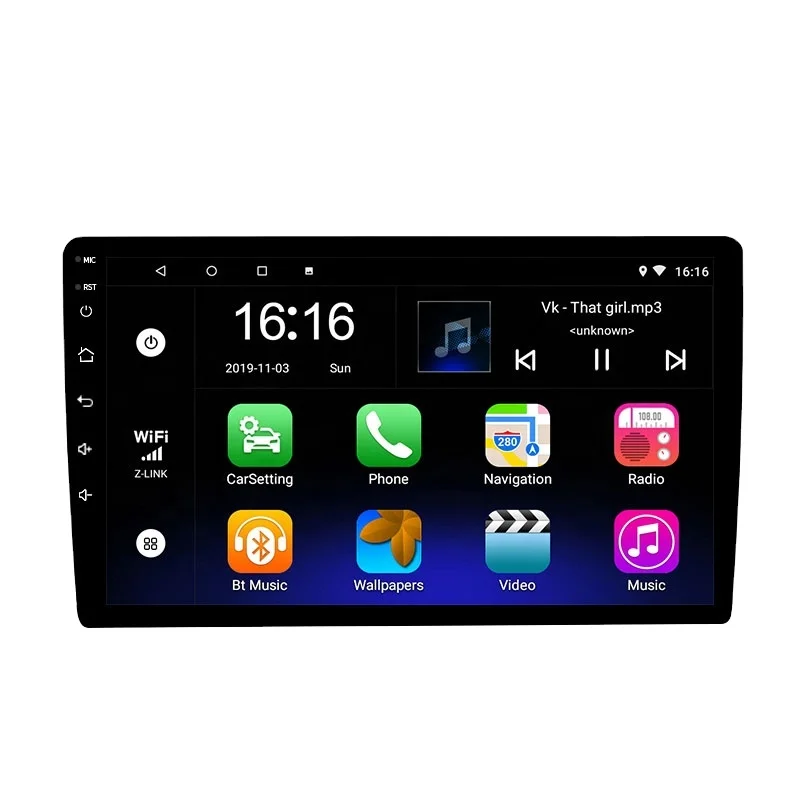 2 Din 9 Inch 1+16G T3 Car Gps Car Radio Multimedia Android 10 Autoradio
