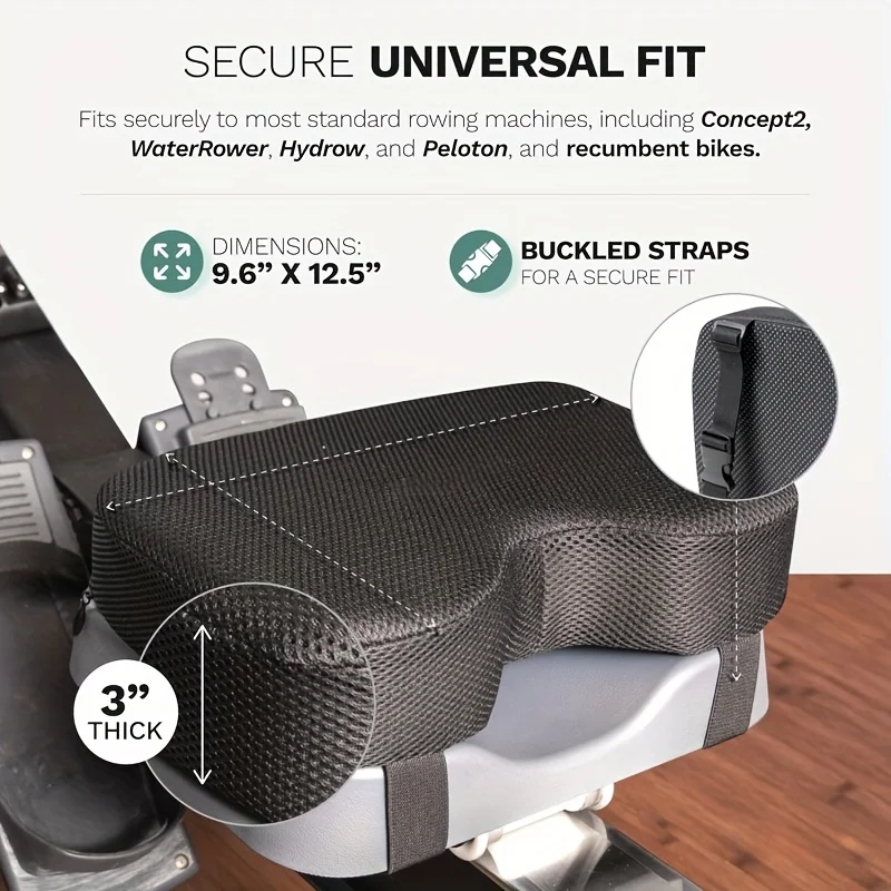 وسادة مقعد آلة التجديف لآلة التجديف Concept 2 - Concept 2 Rower، دراجة ثابتة مستلقة، وسادة مقعد WatterRower