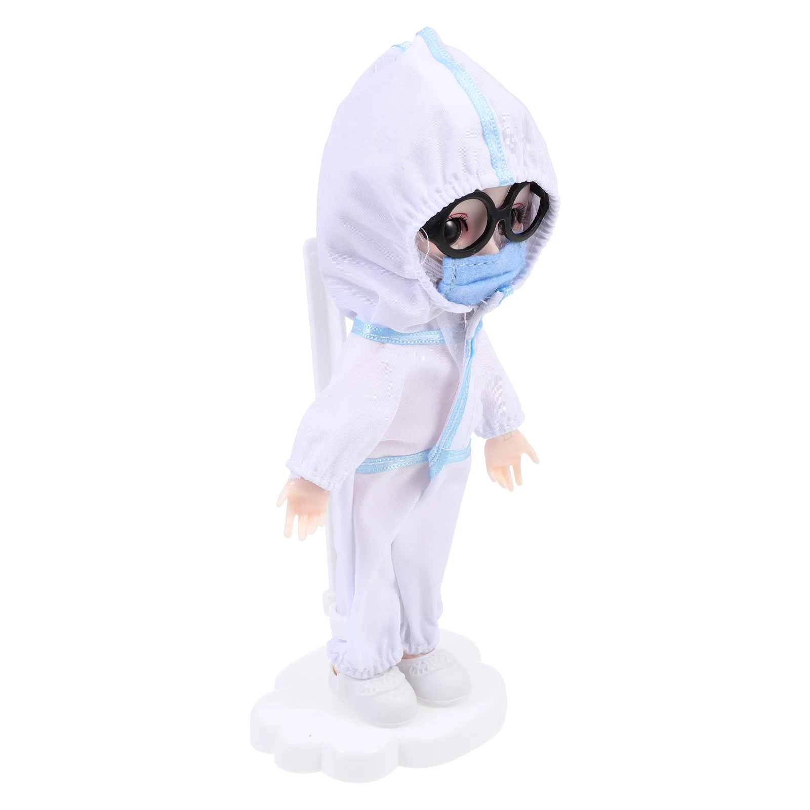 Childrens Toys Nurse Epidemic Prevention Doctor Mini Simulation Model with Protective Clothing Kids Antiepidemic Toddler