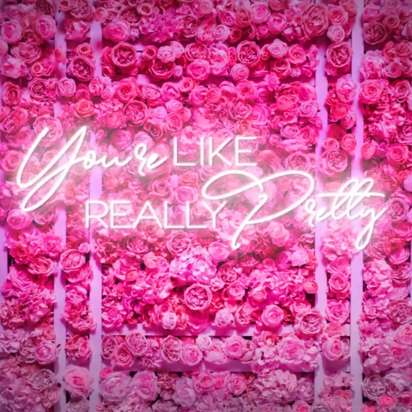 You Are Like Really Pretty Neon Sign, Pink Neon Led Light, Bedroom Beauty Room Wall Decor, Cafe Bar Backdrop Panel Decoration, B