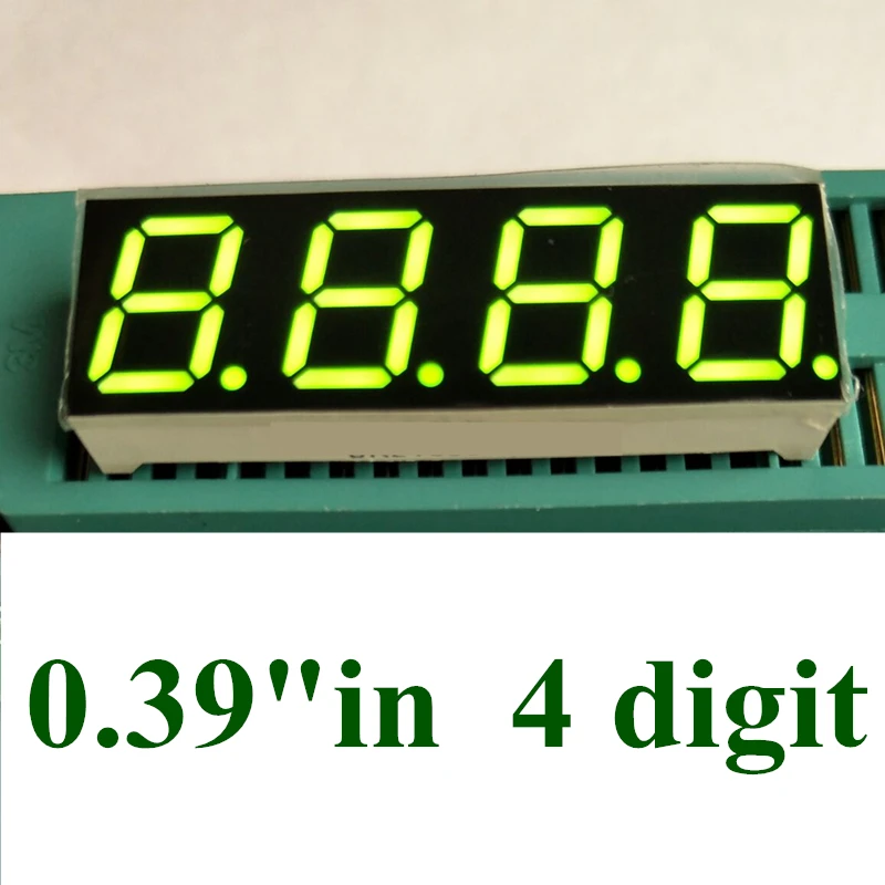 20PCS Digital 0.39 four digital tube digital clock bright green 0.39