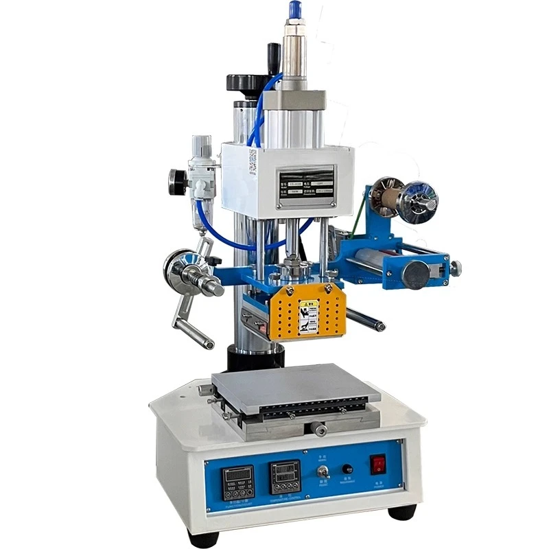 

Pneumatic bronzing machine Small desktop automatic stamping machine Wood indentation branding bronzing machine Multi-function