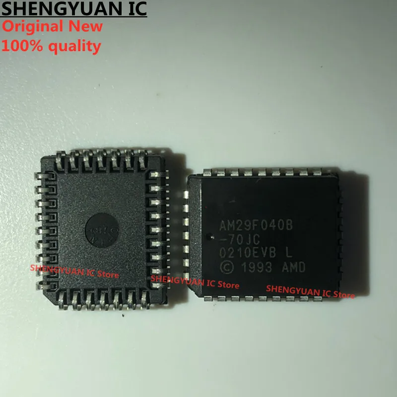 5Pcs AM29F040B-70JC AM29F040B PLCC-32 4 Megabit (512 K x 8-Bit) CMOS 5.0 Volt-only, Uniform Sector Flash Memory New original