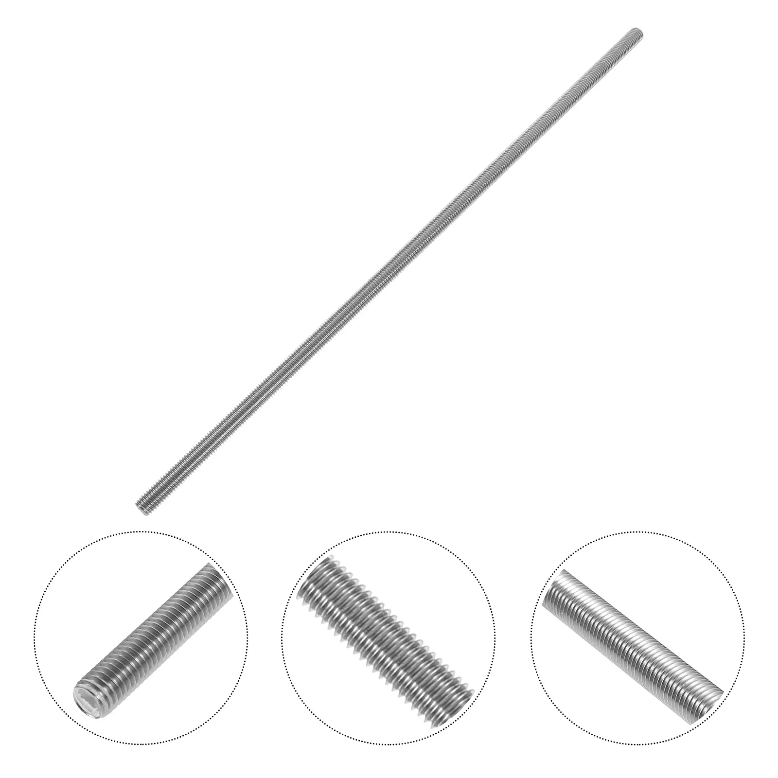 

Stainless Steel Screw Replacement Threaded Rod for Anchor Bolts Tooth Stick Metal Clamps