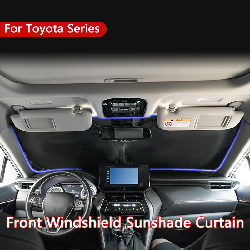 

Car Front Windshield Sunshade Front Window Sun Shade Visor Block UV Rays For Toyota Series RAV4 Camry Corolla Sienna Highlander