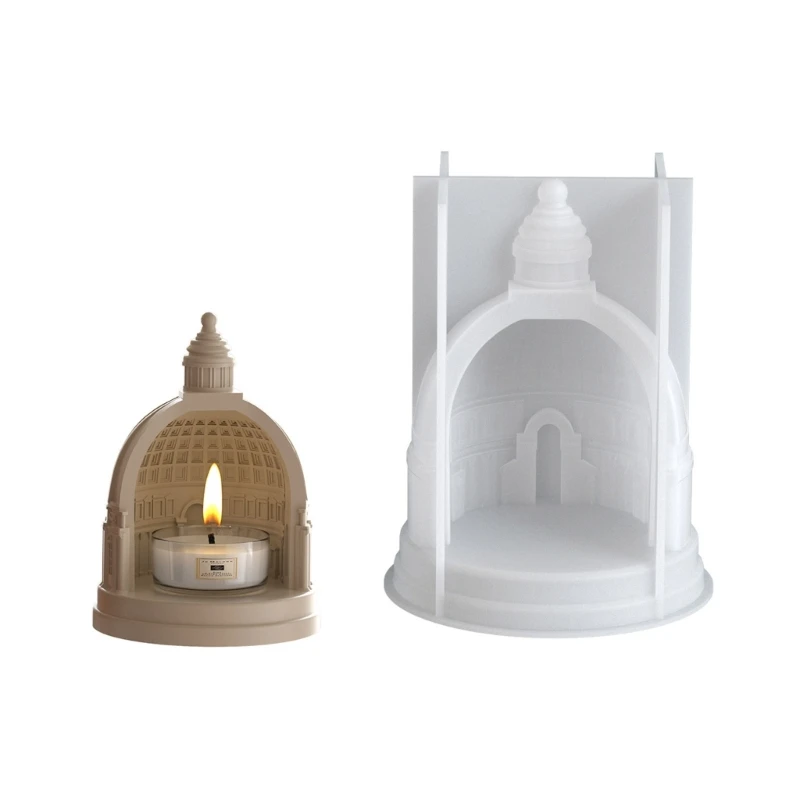 

H7EB Sturdy Silicone Castles Holder Mould Set for Craft in Elegant Designs
