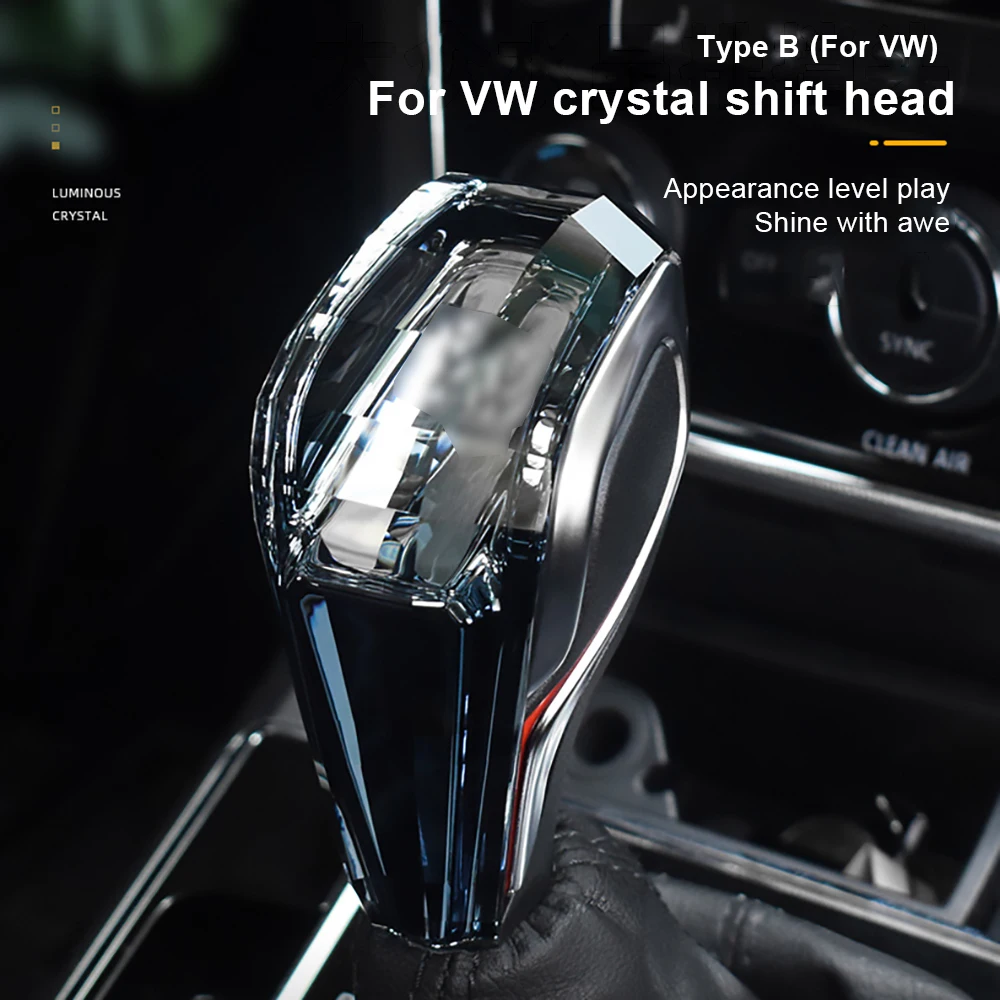 DSG Electronic gear crystal Shift Handle For VW Golf Mk6 Mk7 Passat B7 B8 Tiguan MK2 Jetta DSG automatic Brand New gear shift