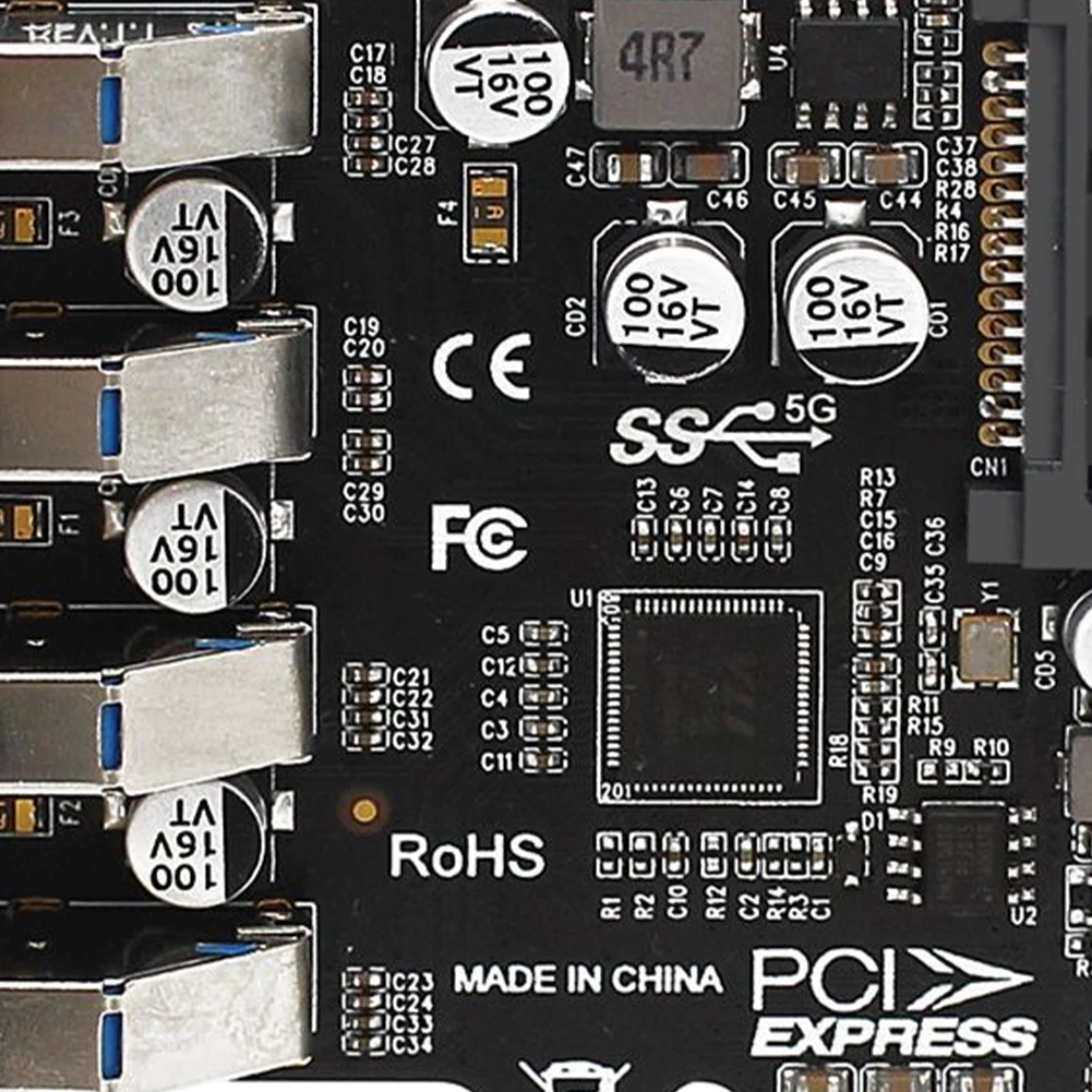 

4-портовая карта расширения USB 3.0 PCI-E, контроллер USB 3.0 со скоростью 5 Гбит/с, конвертер контроллера USB 3.0 PCIe, адаптер-удлинитель PCI-E