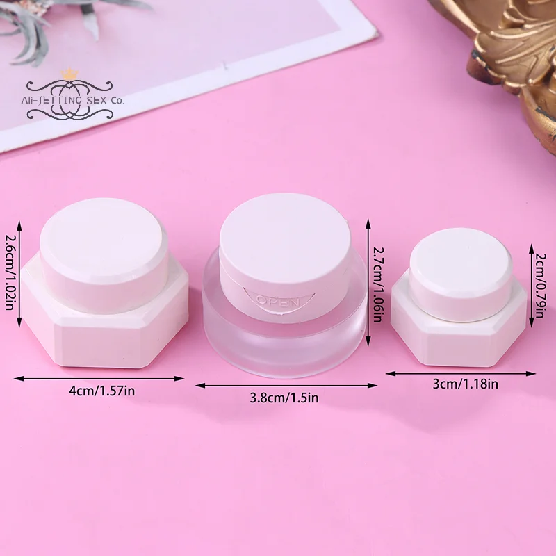 2/3/5 グラム六角ネイルパッティングジェルジャーフリップカバーマニキュアホルダーケース包装箱マニキュアオーガナイザー化粧品容器