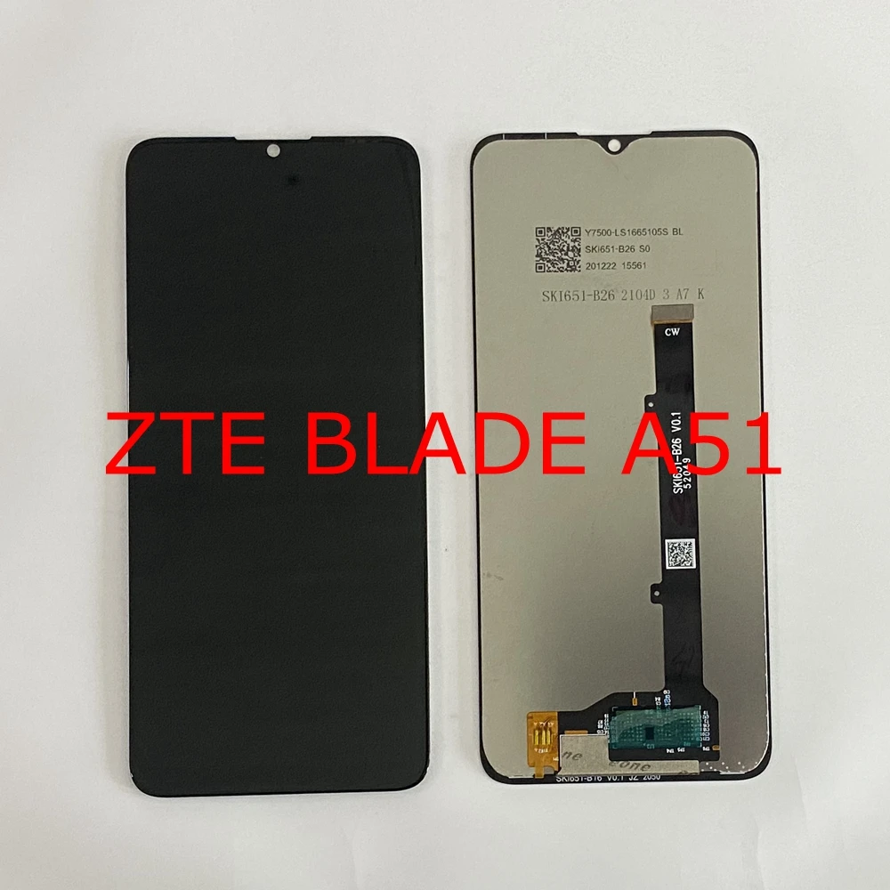 Pantalla de 6,52 pulgadas para ZTE Blade A51 pantalla LCD MONTAJE DE digitalizador con pantalla táctil LCD ZTE Blade A51 Lite 6,09 "Lcd