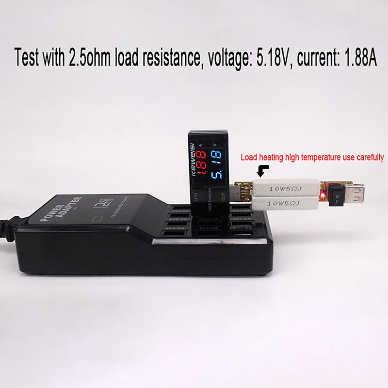 USB Voltmeter Ammeter Current Voltage Tester LCD Digital Display Power Battery Capacity Tester Measurement USB Charge Indicator