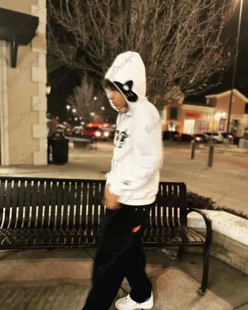 Zipper oversized hoodie white harajuku top street y2k multi color cozy hoodie street jacket female teen top sweatshirts