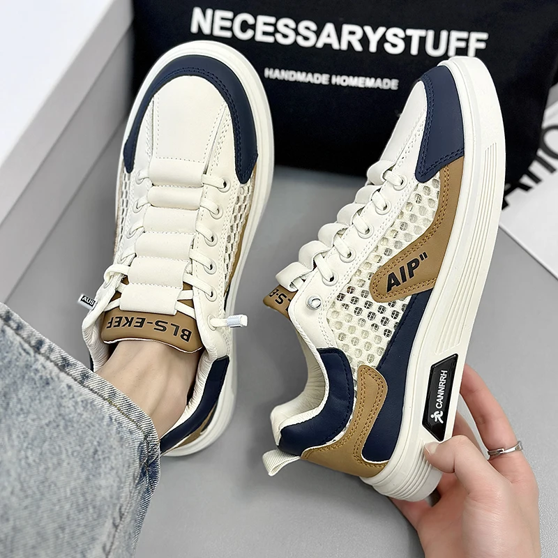 

Men's Casual Shoes Breathable Mesh Large Hole Anti-slip Fashionable Versatile Summer New Style Leisure Shoes Comfortable Foot...