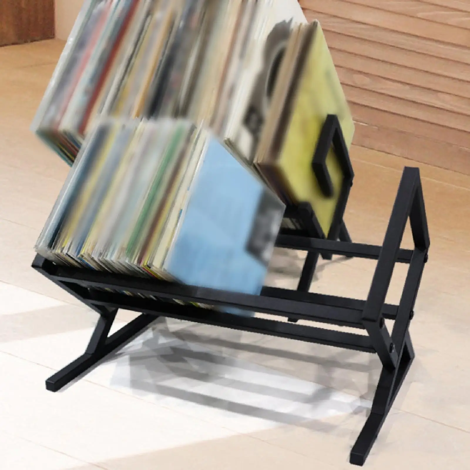 Display Stand Storage Rack Countertop Newspaper Bedroom Vinyl Record Holder