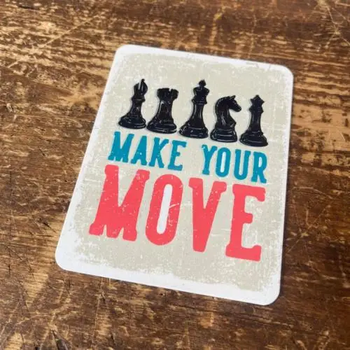 1pcs Chess Make Your Move Tin Sign Metal Sign Plaque