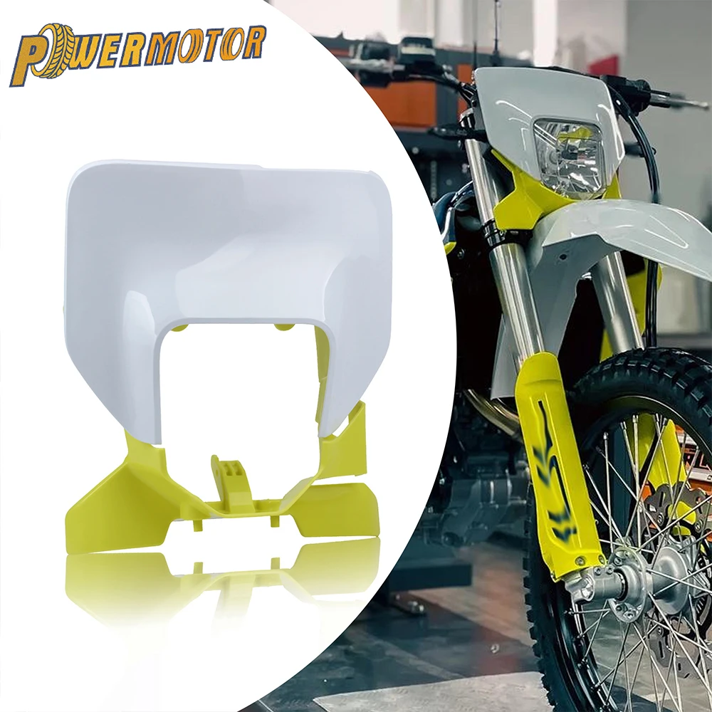 For Husqvarna TE TC FE FC 150 250 300 350 450 500 2023 Motorcycle Headlight Plate Mask Plastic Motocross Enduro Parts
