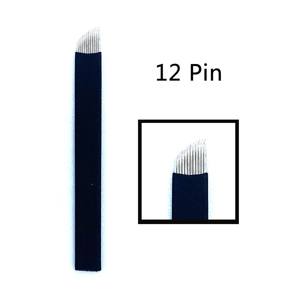 

0.18mm 12U 14U 16U 18U Manual Eyebrow Blades U Shape Microblading Needles for Permanent Makeup Tattoo Supplies 50pcs