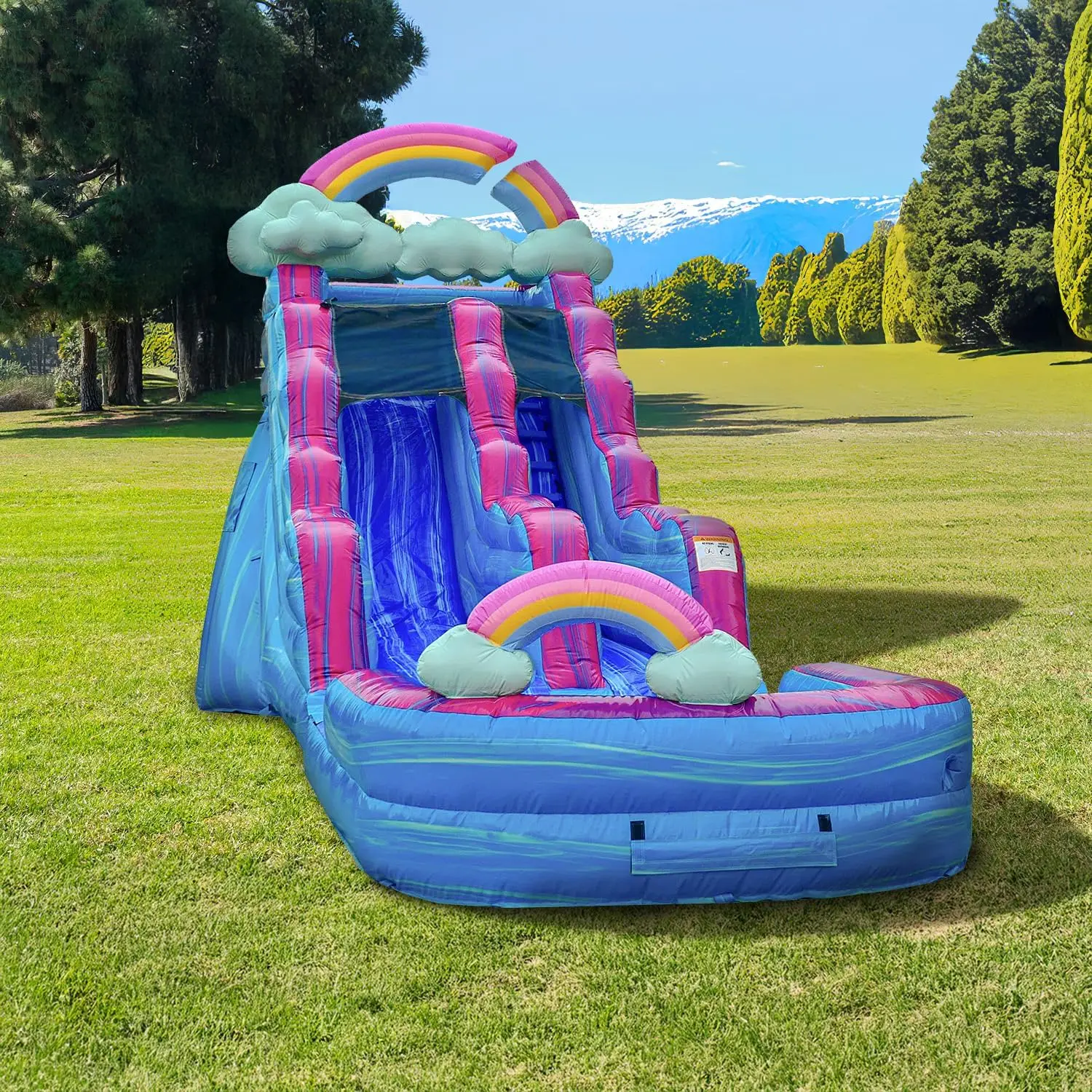 

Outdoor Commercial Giant Inflatable Water Slide Inflatable Jumping Castle Slide Kids Blue Inflatable Water Slide Jump With Pool