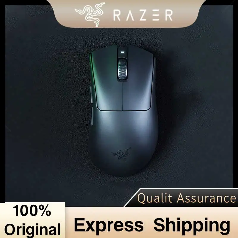 Ratón Ergonómico Inalámbrico para Esports Razer DeathAdder V3 HyperSpeed - Diseño Ultraligero de 55 g con Textura Suave al Tacto