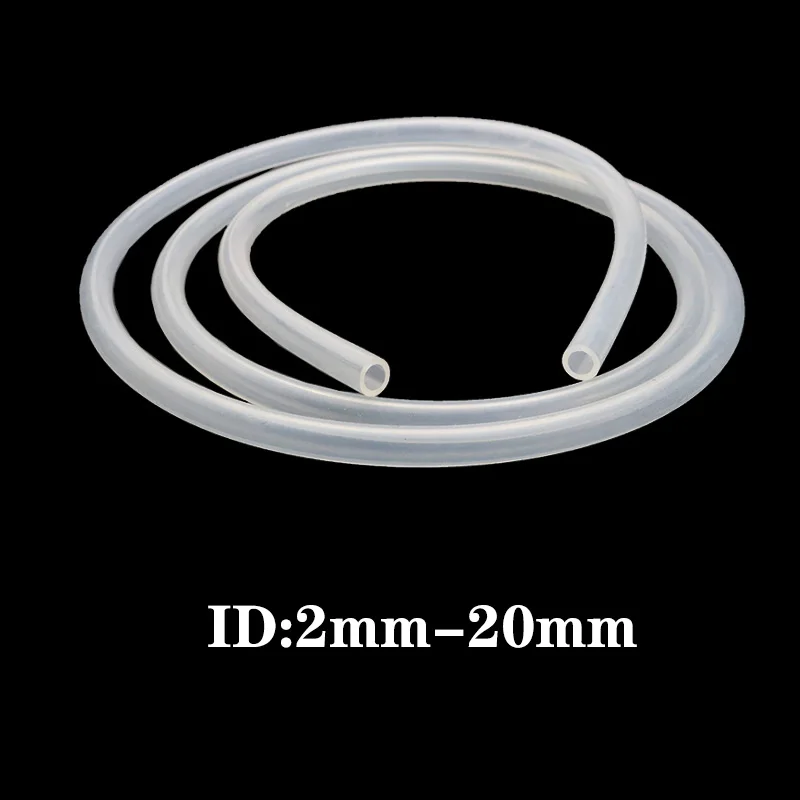 Flexible Food Grade Clear Translucent Tube Beer Pipe Milk Hose Pipe ID 2mm-20mm O-type Silicone Hose Peristaltic Pump Tube