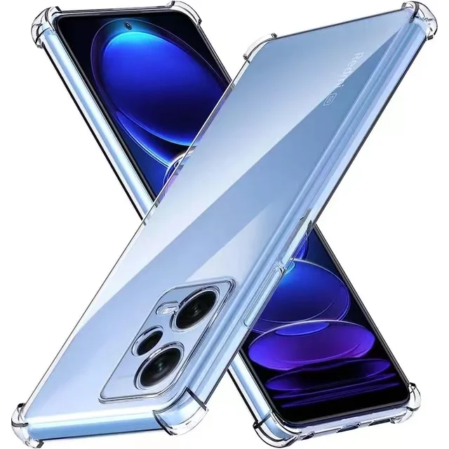 

Прозрачный чехол с подушкой безопасности для Redmi Note 12 12s Note 13 Pro Plus 5G POCO X5 X6 Pro 5G противоударный силиконовый чехол