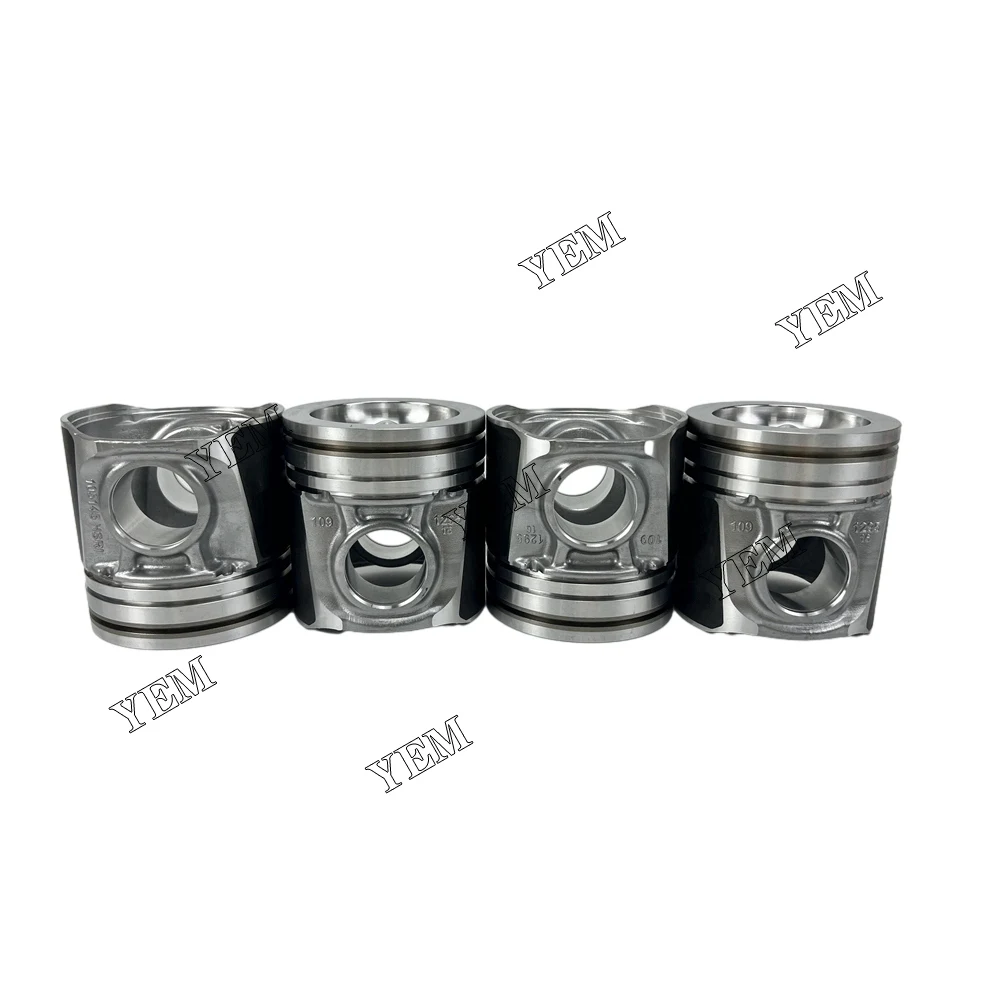 High quality 4 pcs 1104D-E44TA Piston STD 3135M135 For Perkins Engine Parts