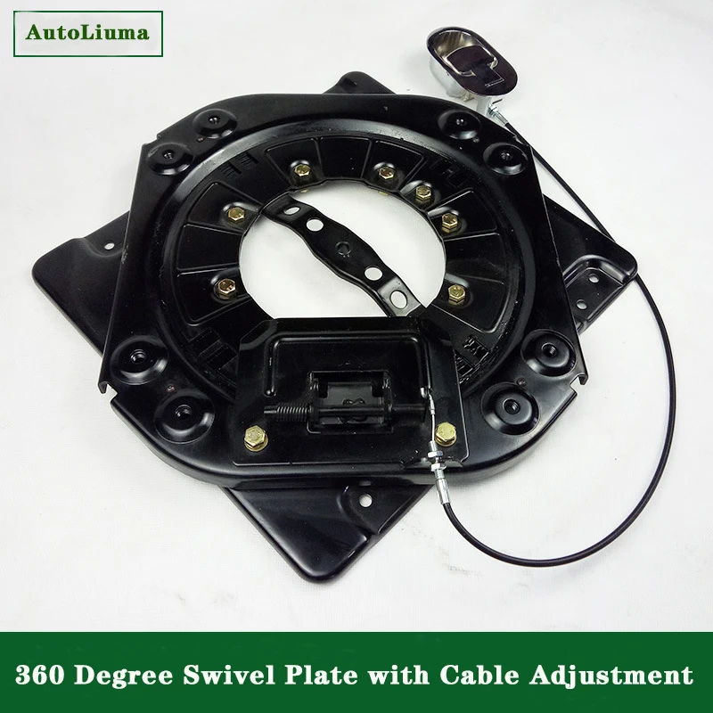 360° Rotating RV Seat Adjustable Swivel Base With Pulling Handle Modified Accessories Thickened Rotating Chassis For Campervan