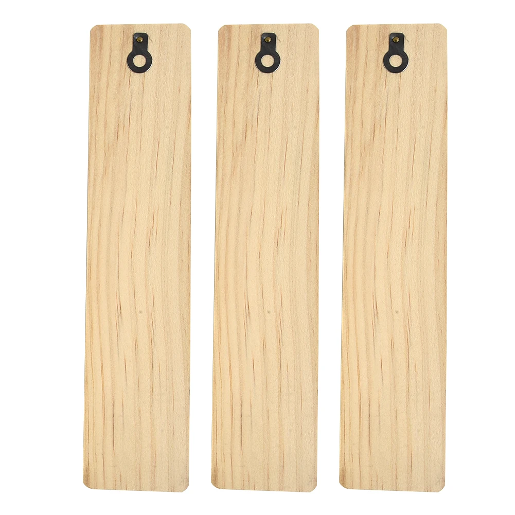 High Quality Yard Wooden Thermometer Garden Décor With C & F Reading Wooden -40 °C To 50 °C 21.5 X 4.8 X 0.8cm 3PCS Garden