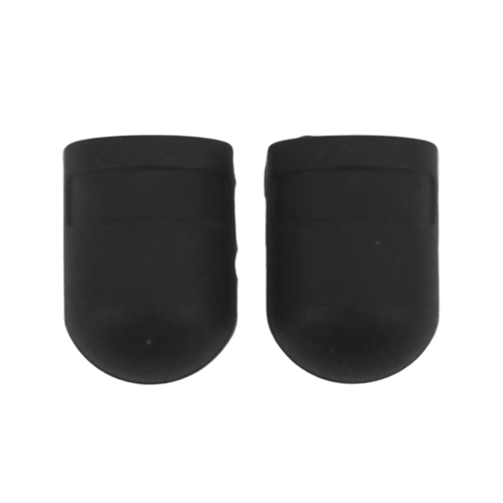 زوج واحد من الأكمام الواقية لتغيير اليد لدراجة الطريق من السيليكون المضاد للخدش وغطاء رافعة الفرامل باللون الأسود