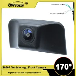 For Jeep Compass Wrangler JK Liberty  Light Vehicle Car Camera 170° Fisheye AHD 1920*1080P Front Logo View Camera
