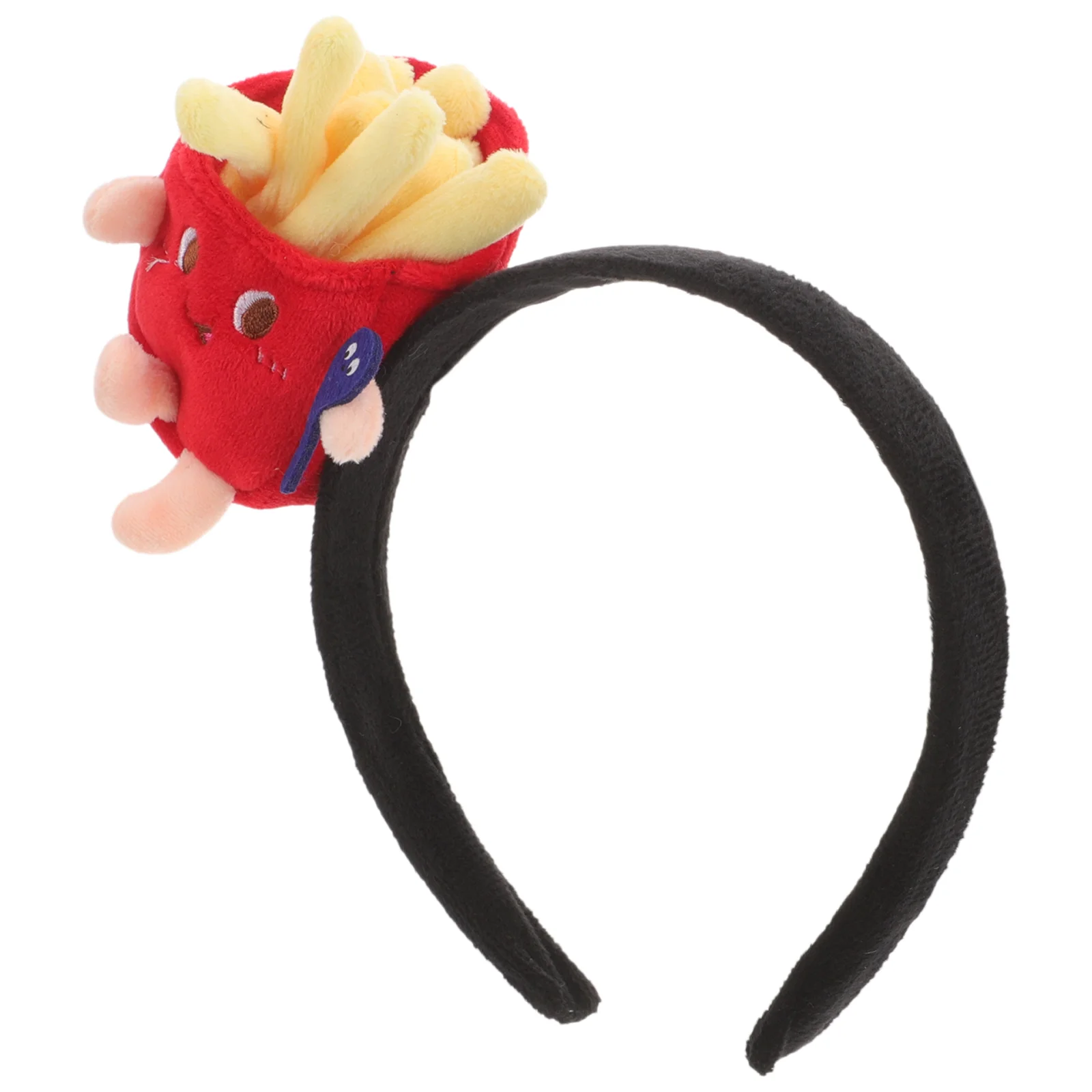 Tomato Sauce Cartoon Funny French Fries Head Button Headband Halloween Women for Pepperoni Child