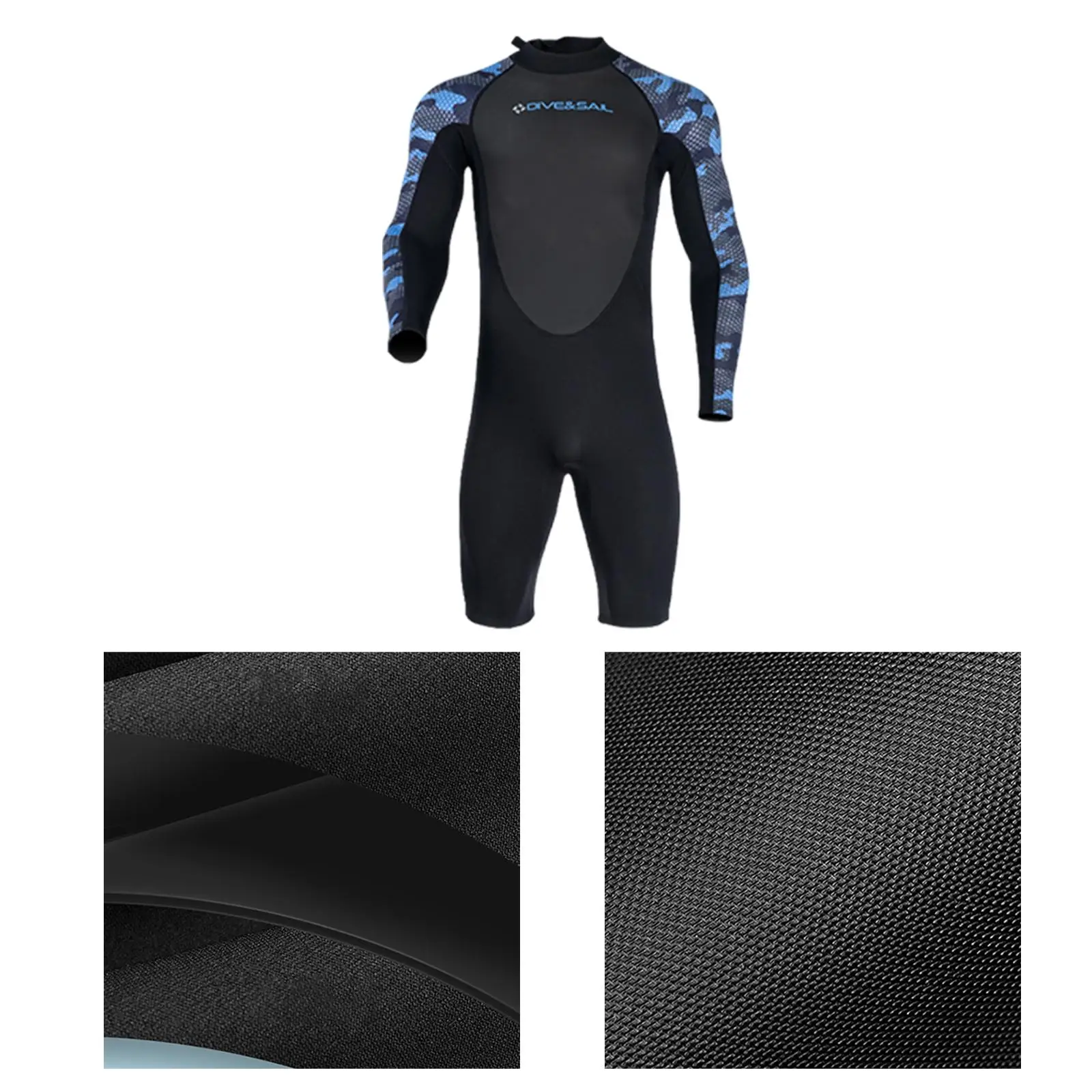 Traje de baño de 2mm para hombre, bañador corto, traje de buceo para el agua