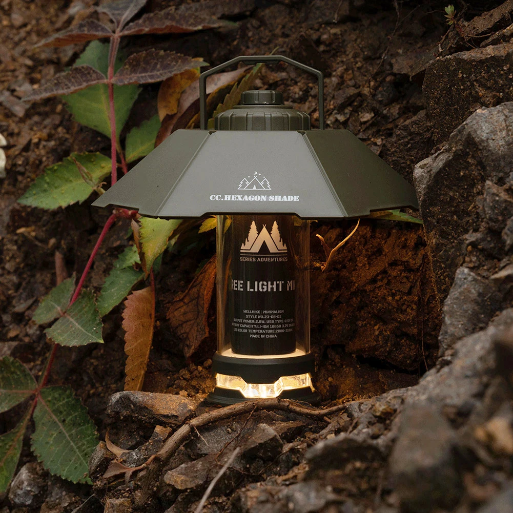 

Аварийный светильник для кемпинга, 2600 мАч, TYPE-C, до 150 часов работы, с абажуром