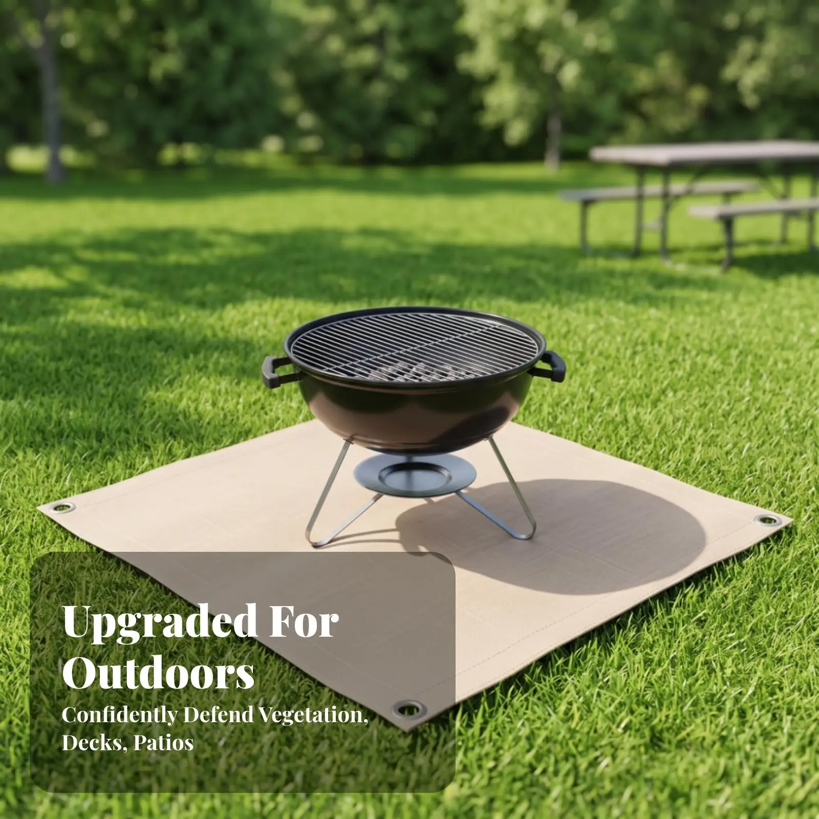 Heat-Resistant Fiberglass Mat with Storage Bag Portable Fireproof Cloth with