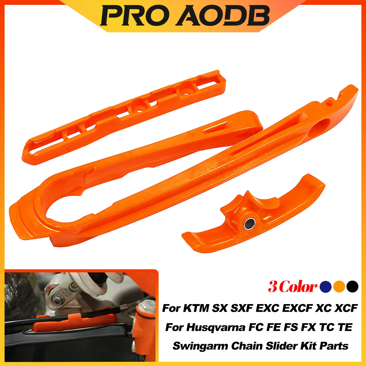 Motorcycle Swingarm Guide Chain Slider Sliding Oil pipe clamp For KTM 125 150 250 300 350 450 500 SX SXF XC XCF XCW EXC EXCF TPI