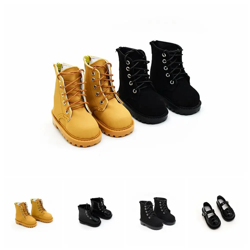 1 Pair Doll Accessories High-top 1/3 BJD Doll's Boots Suede Glossy 1/3 BJD Doll's Shoes Rifle Shoes Mini 60/70cm Doll Boots Kids