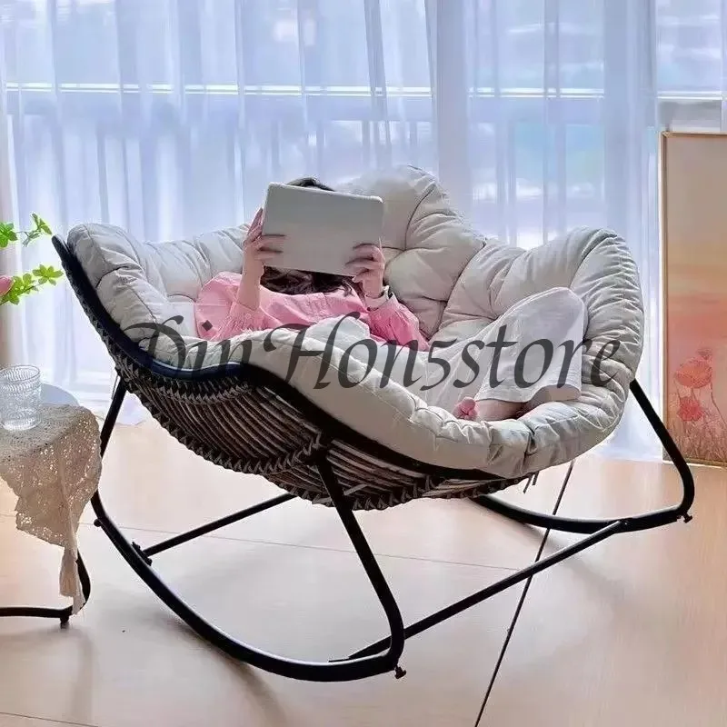Adult Balcony Home Leisure Couch Sitting Room Single Sofa Internet Celebrity Rocking Chair